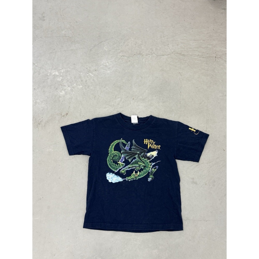 Vintage 2000 Harry Potter Dragon T Shirt Youth Medium Y2K Warner Bros Norbert